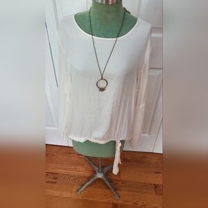 Loft creamy white blouse